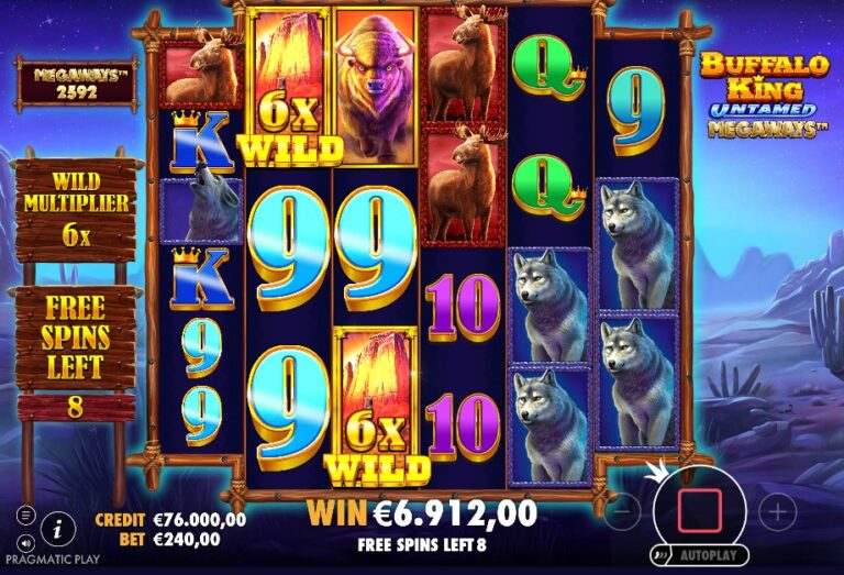 Screenshot 3 van Buffalo King Untamed Megaways